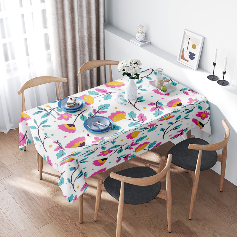 Home Textiles Today News - Beautiful Floral TableclothBright Cheerful Designs for