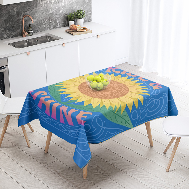 Home Textiles Today News - Vibrant Modern Checkered Tablecloth Food Dining