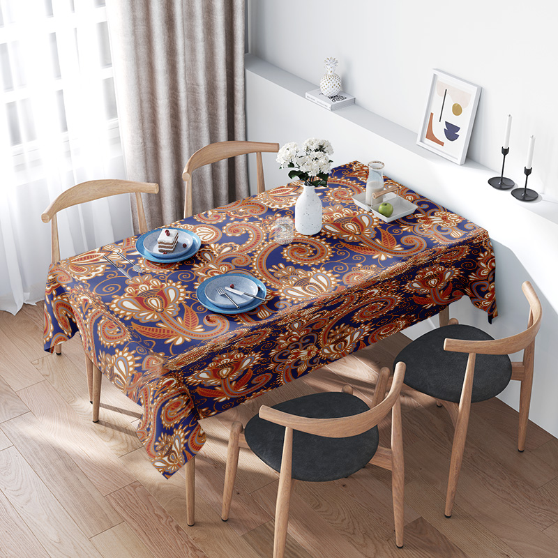 Home Textiles Today News - Luxury Floral Tablecloth for Dining Room