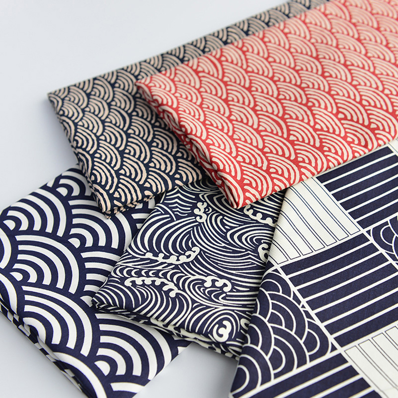 Home Textiles List - New listing Japanese Wavy Scales Cotton