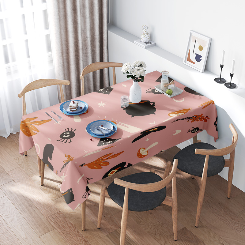 Home Textiles Today News - Modern Design Halloween Tablecloth Set for