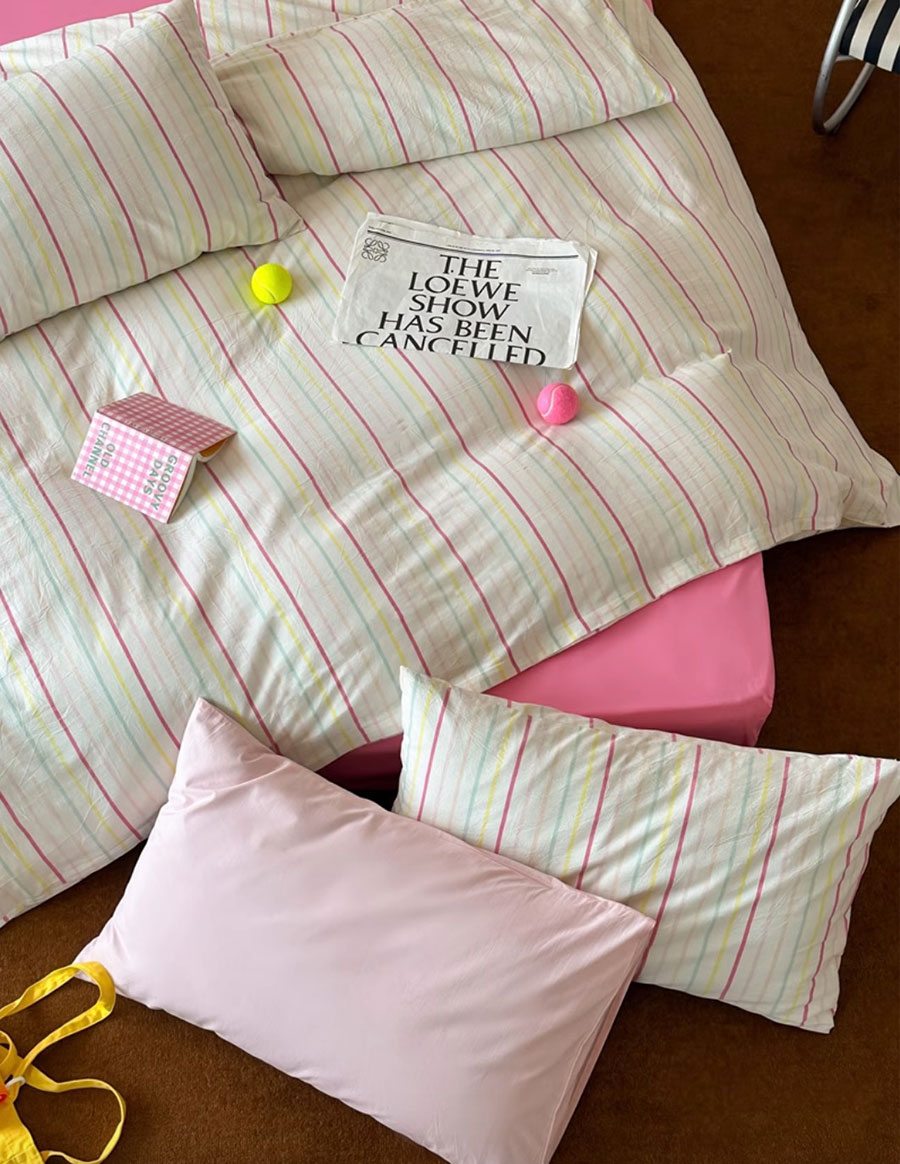 Fashion stripe colorful pink b - Home Textiles Trends recensione e prezzo