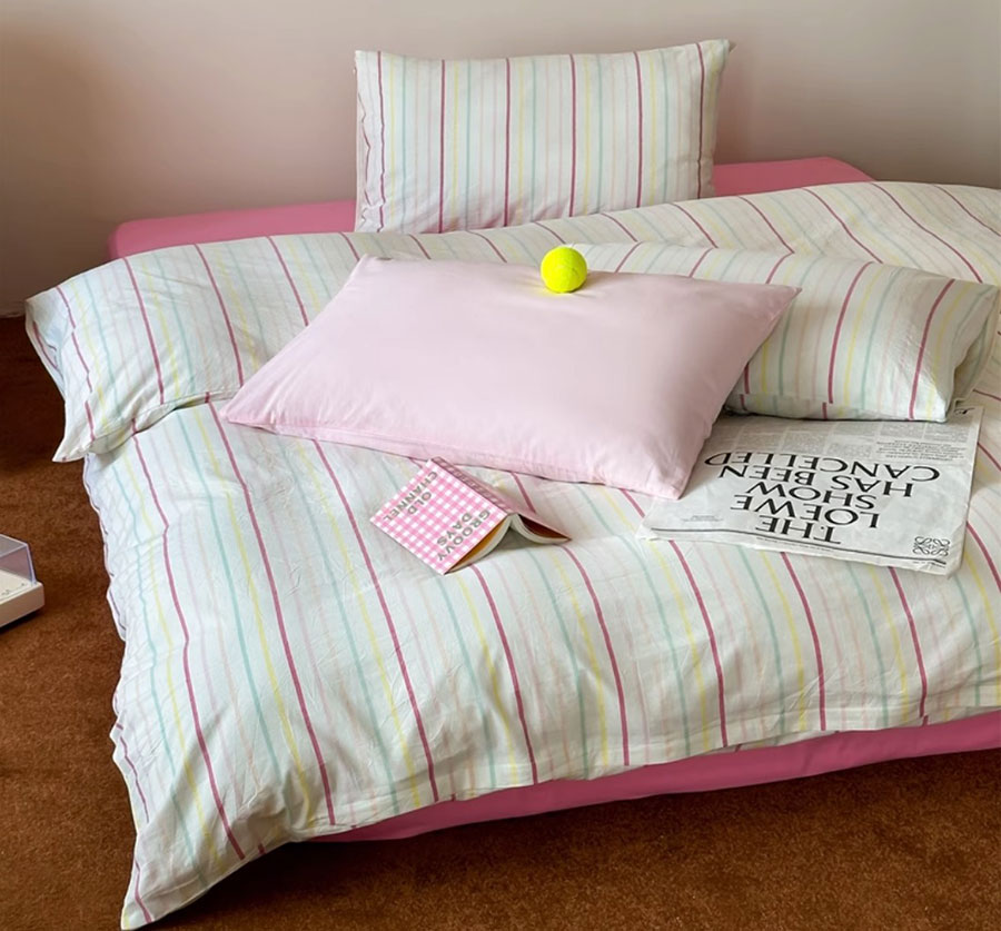 Fashion stripe colorful pink b - Home Textiles Trends recensione e prezzo