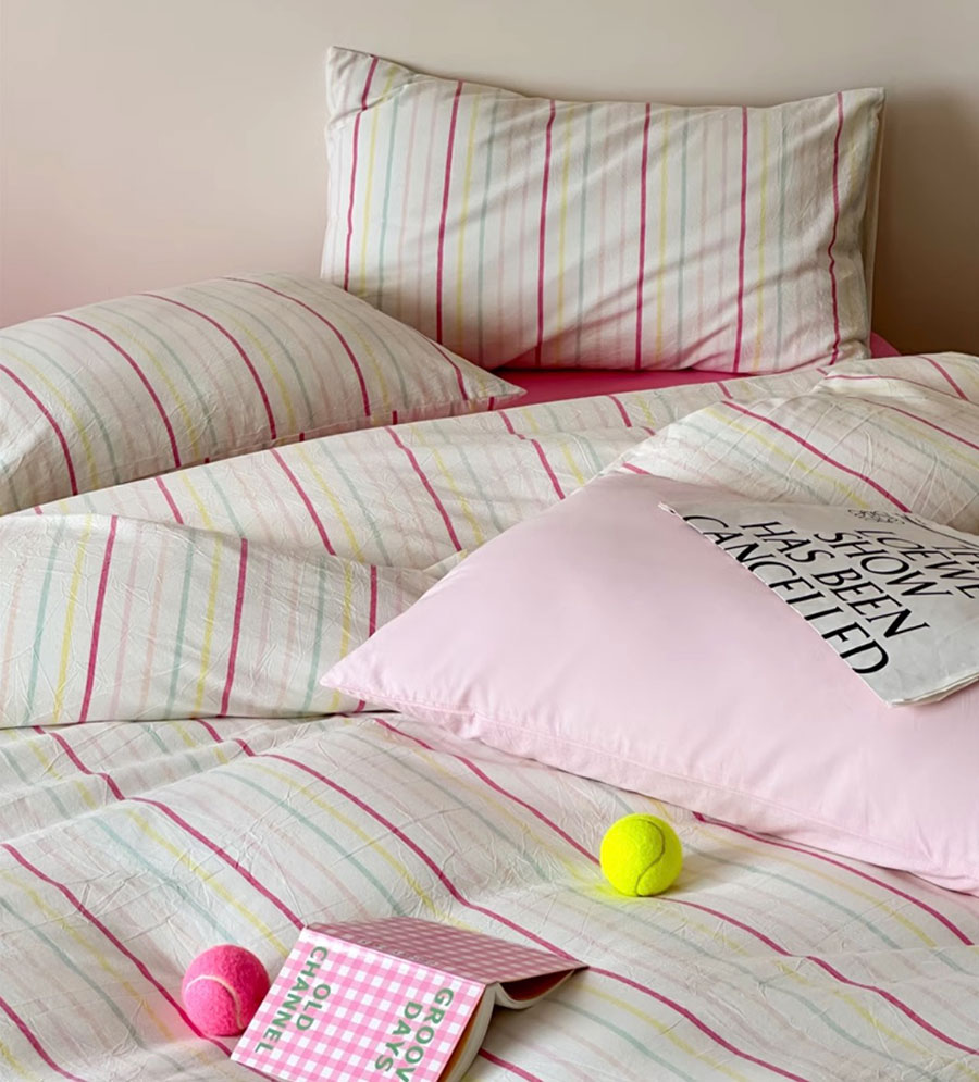 Fashion stripe colorful pink b - Home Textiles Trends recensione e prezzo