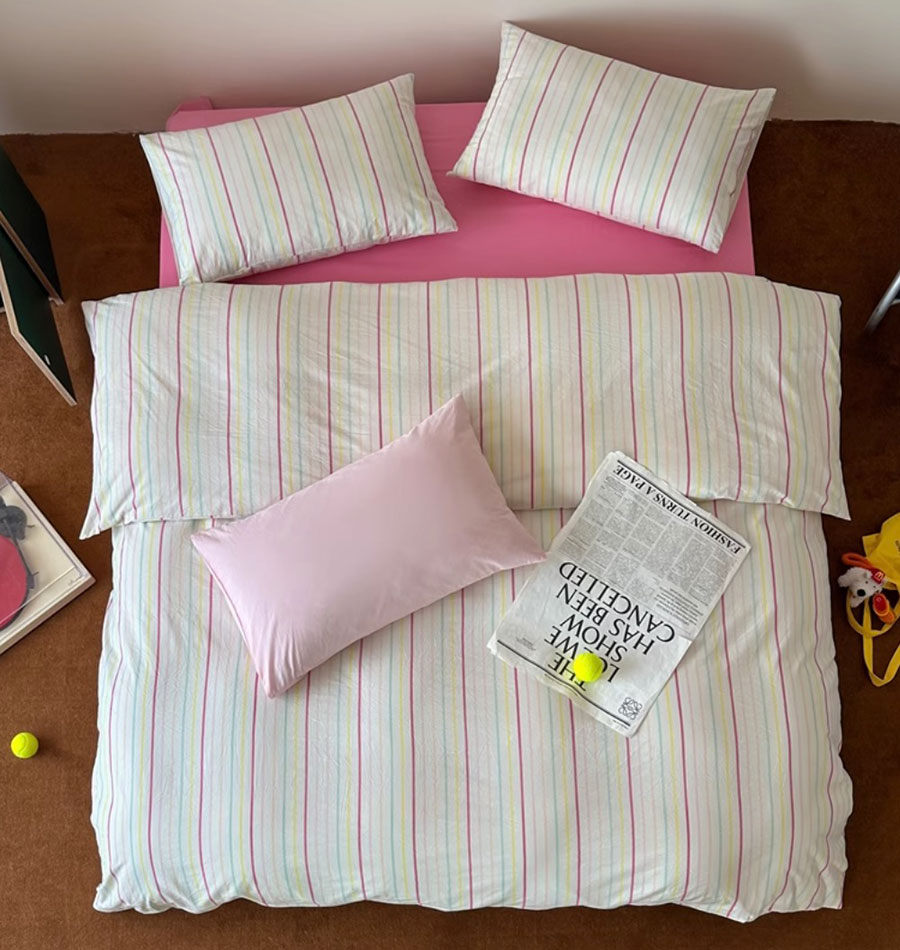 Fashion stripe colorful pink b - Home Textiles Trends recensione e prezzo