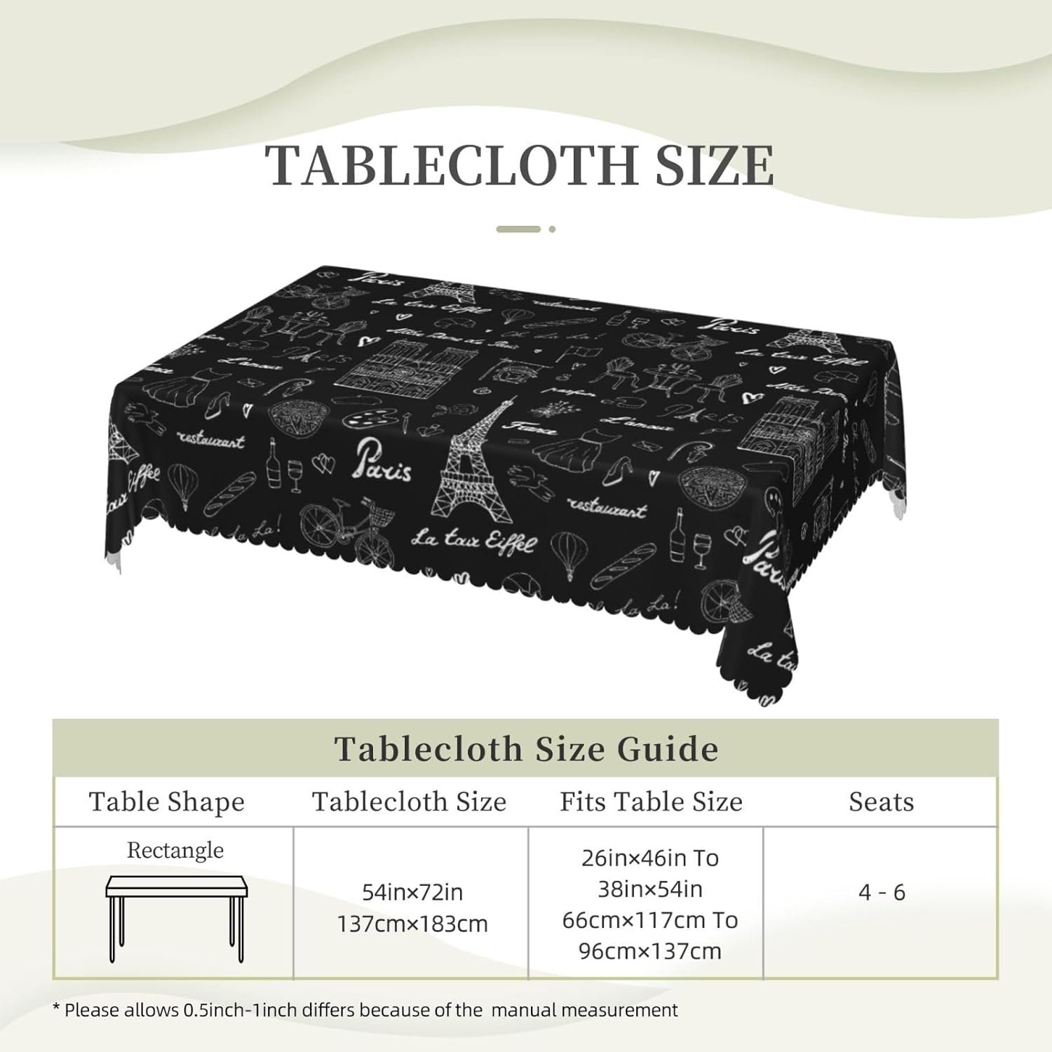 Eiffel Tower Tablecloth France - Home Textiles Paris recensione e prezzo