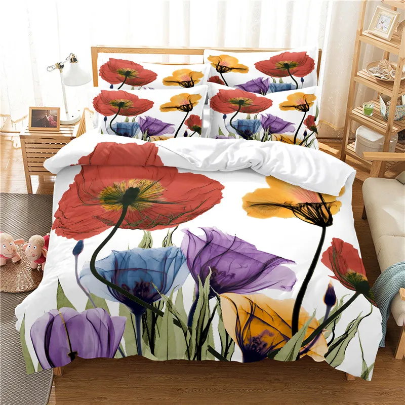 Flowers Bedding Set Duvet Cove - Linen Duvet Cover recensione e prezzo