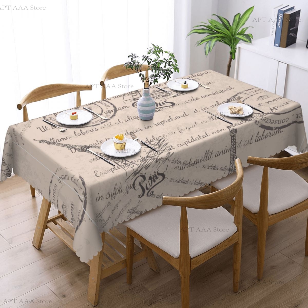Vintage Eiffel Tower Lettering - Home Textiles Paris recensione e prezzo