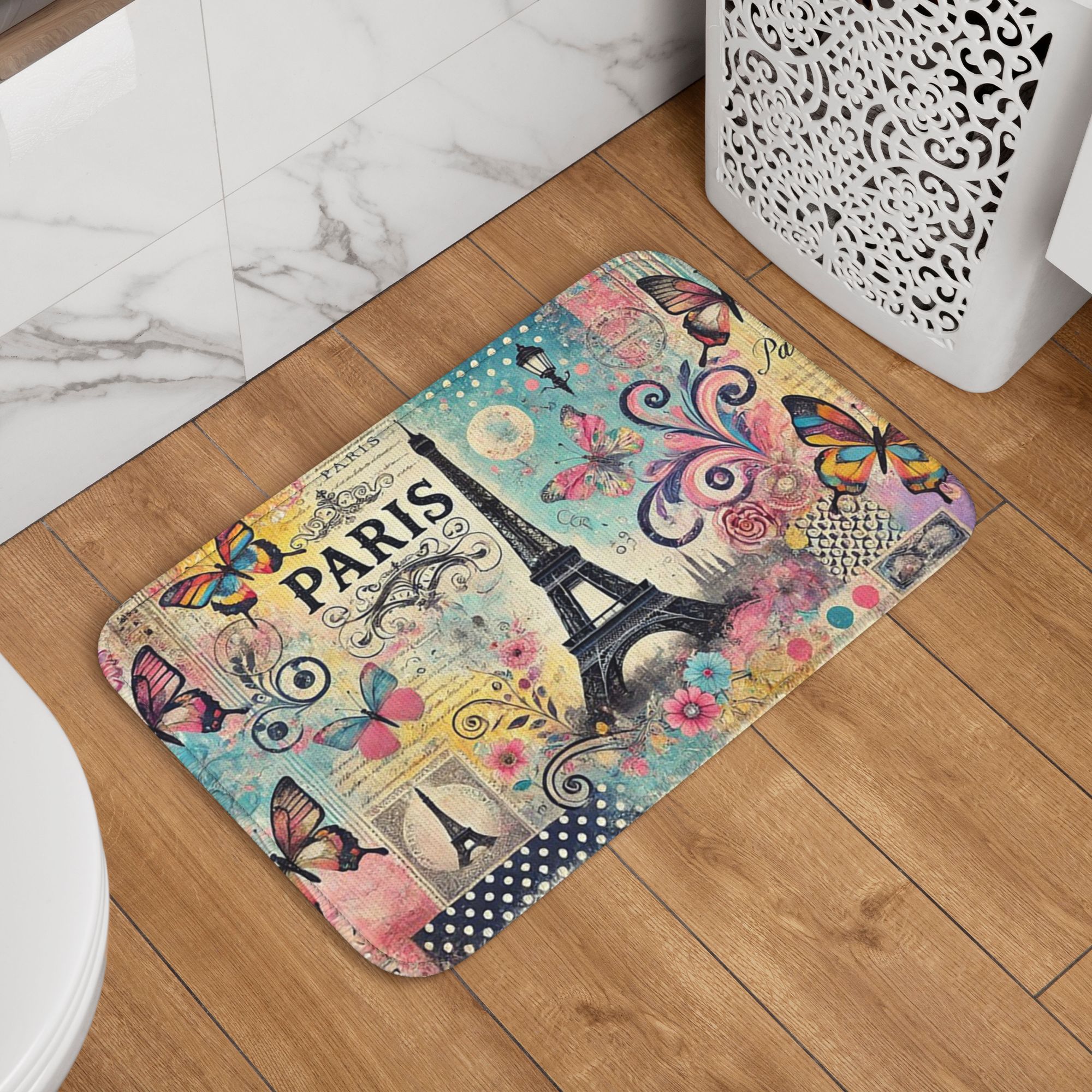 Paris Eiffel Tower art Doormat - Home Textiles Paris recensione e prezzo