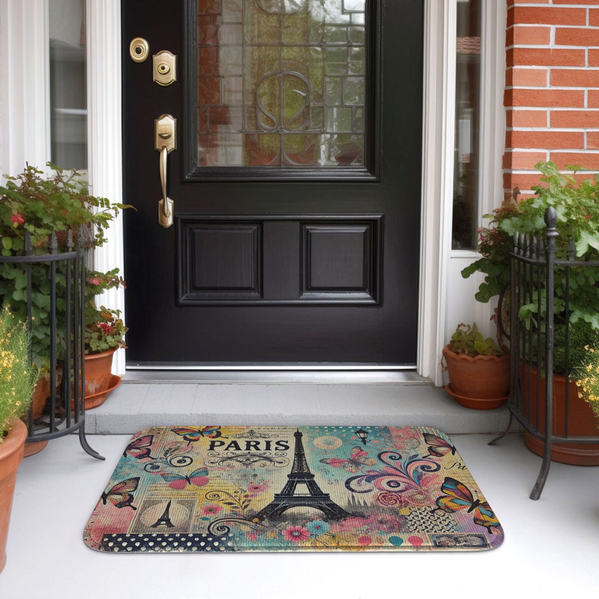 Paris Eiffel Tower art Doormat - Home Textiles Paris recensione e prezzo