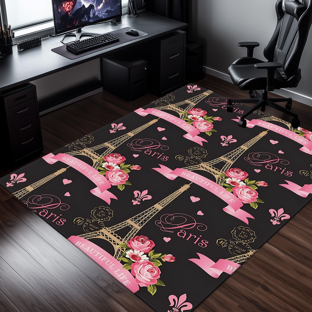 Paris Eiffel Tower Rose Pink C - Home Textiles Paris recensione e prezzo