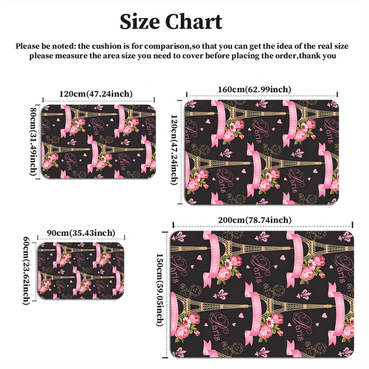 Paris Eiffel Tower Rose Pink C - Home Textiles Paris recensione e prezzo