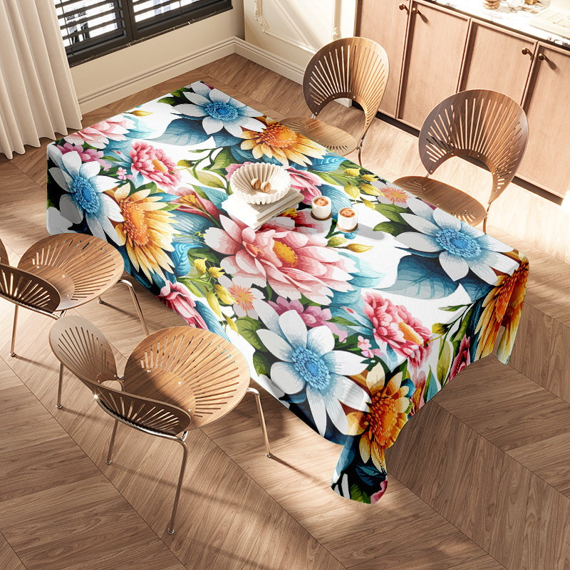 Colorful Floral Printed Tablec - Home Textiles List recensione e prezzo