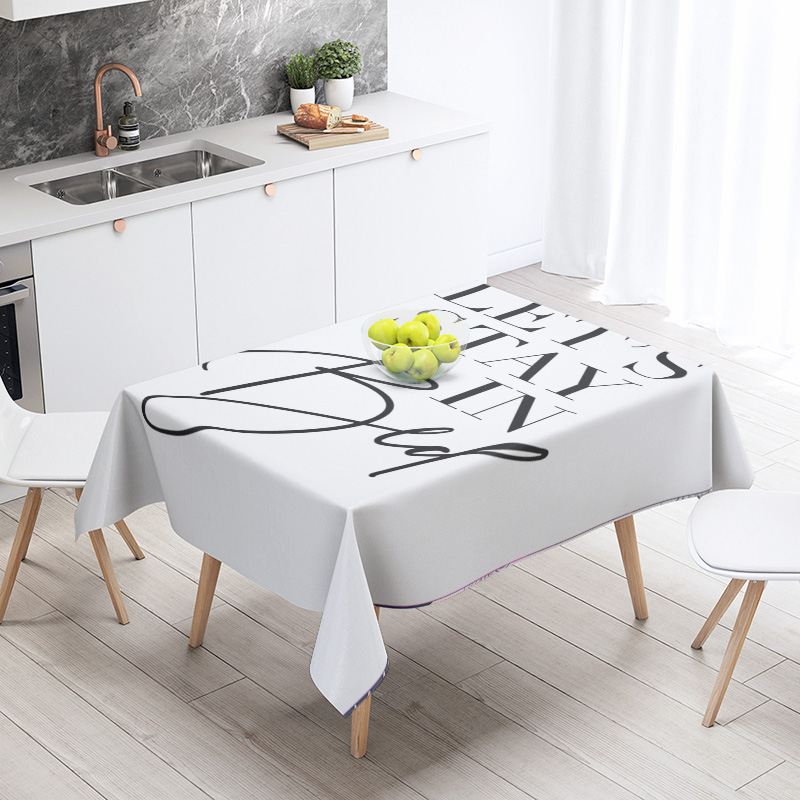 Pink Tablecloth with Red Lette - Home Textiles Today News recensione e prezzo