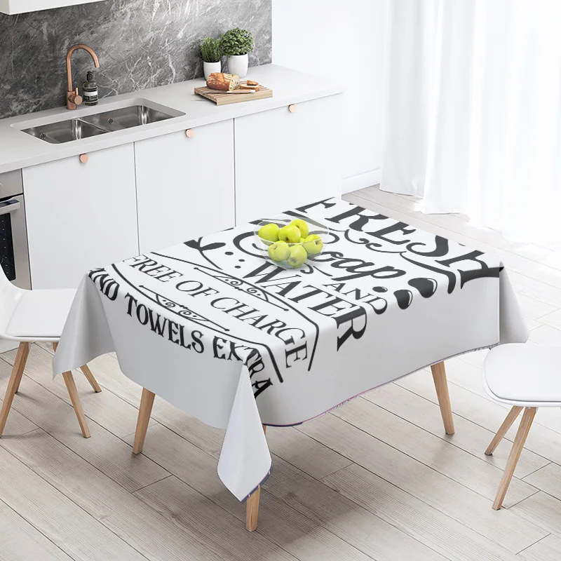 Pink Tablecloth with Red Lette - Home Textiles Today News recensione e prezzo