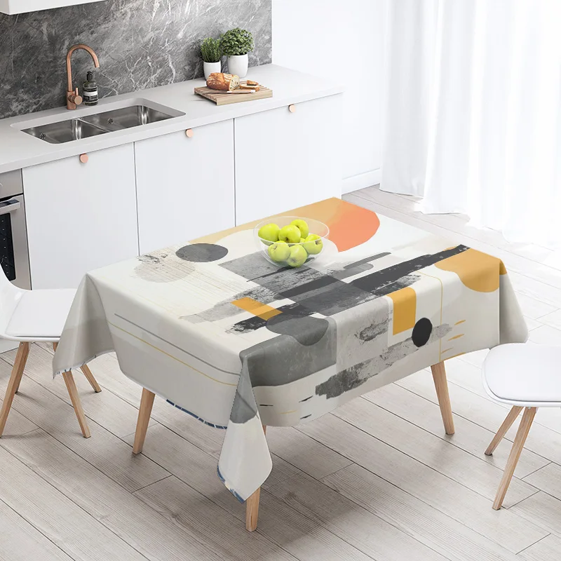 1PC Abstract Geometric Tablecl - Home Textiles Today News recensione e prezzo