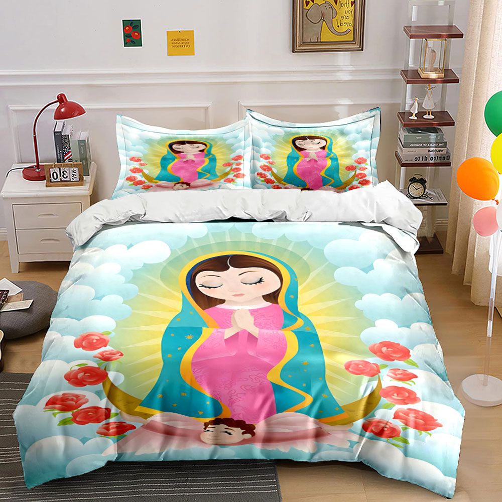 Our Lady of Guadalupe Bedding  - Linen Duvet Cover recensione e prezzo