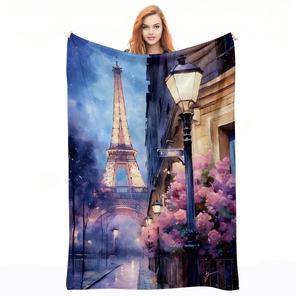 Paris Night Scene Pattern Flan - Home Textiles Paris recensione e prezzo