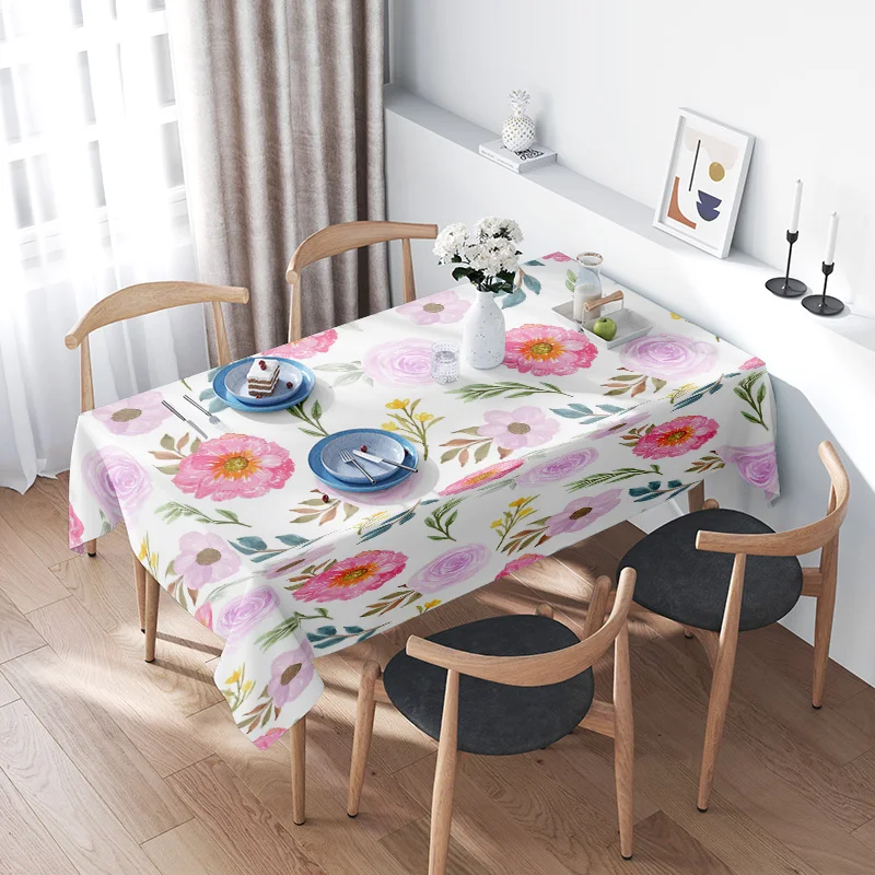 Floral Print Tablecloth Pink F - Home Textiles Today News recensione e prezzo