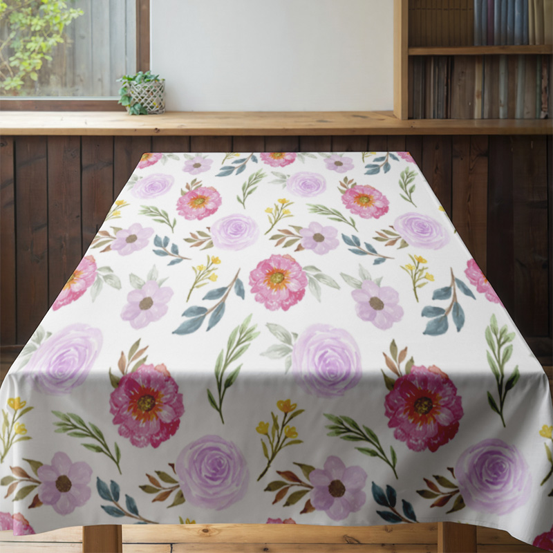 Floral Print Tablecloth Pink F - Home Textiles Today News recensione e prezzo