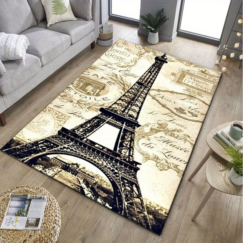 Eiffel Tower Paris Themed Rug  - Home Textiles Paris recensione e prezzo