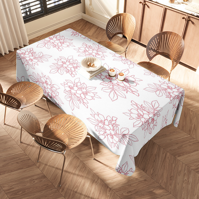 Elegant Red Floral Tablecloth  - Home Textiles Today News recensione e prezzo