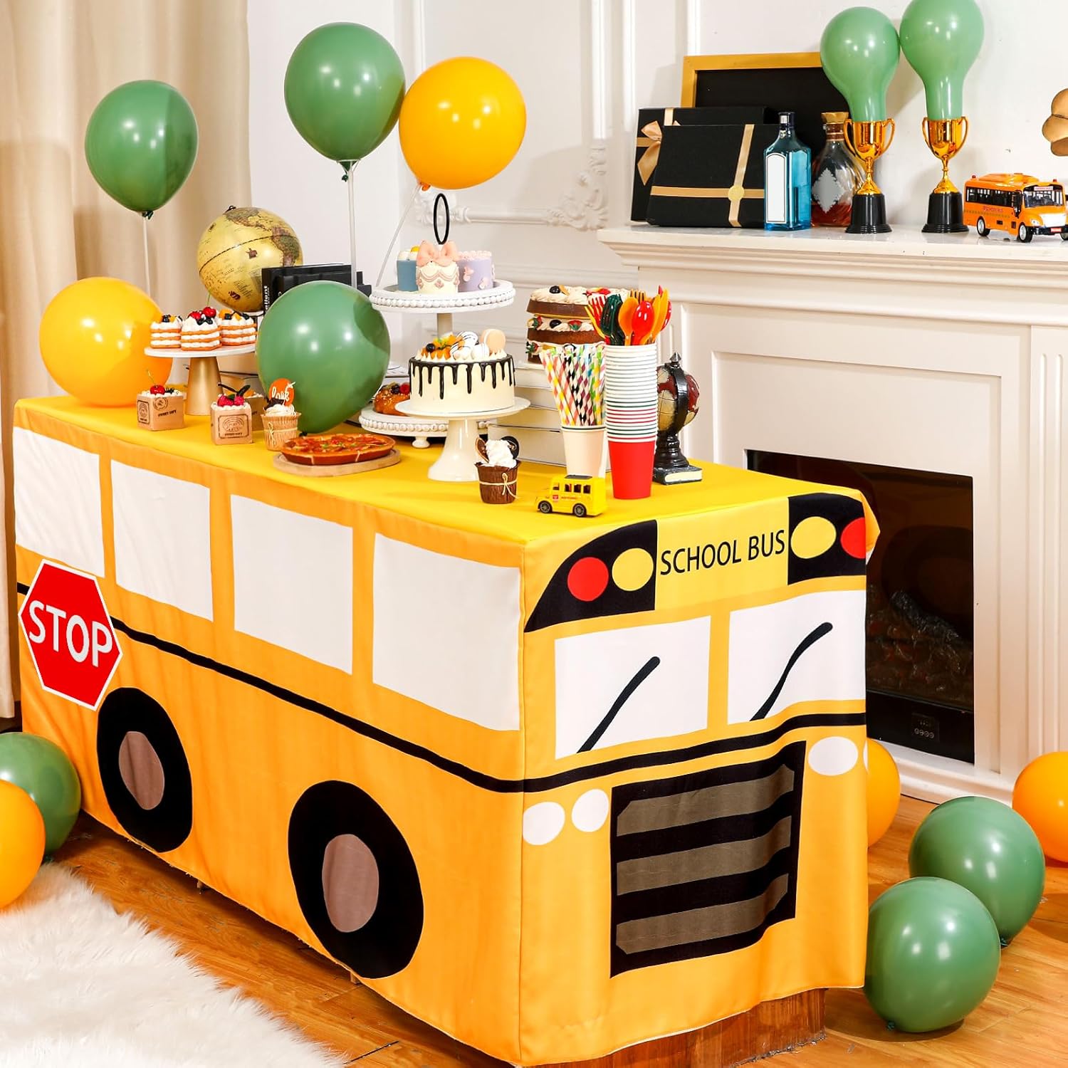 Cartoon School Bus Tablecloth  - Home Textiles Today News recensione e prezzo