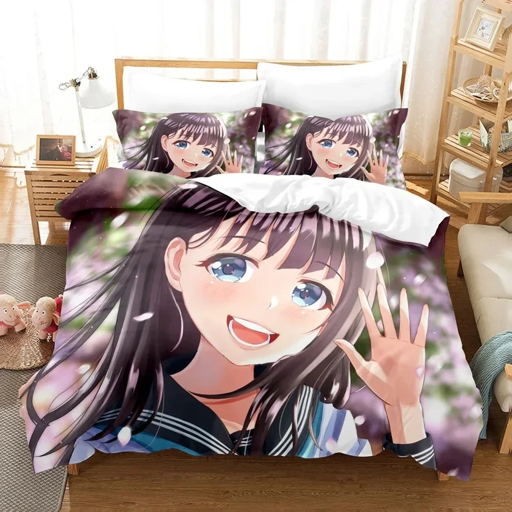 3D Akebis Sailor Uniform Print - Linen Duvet Cover recensione e prezzo