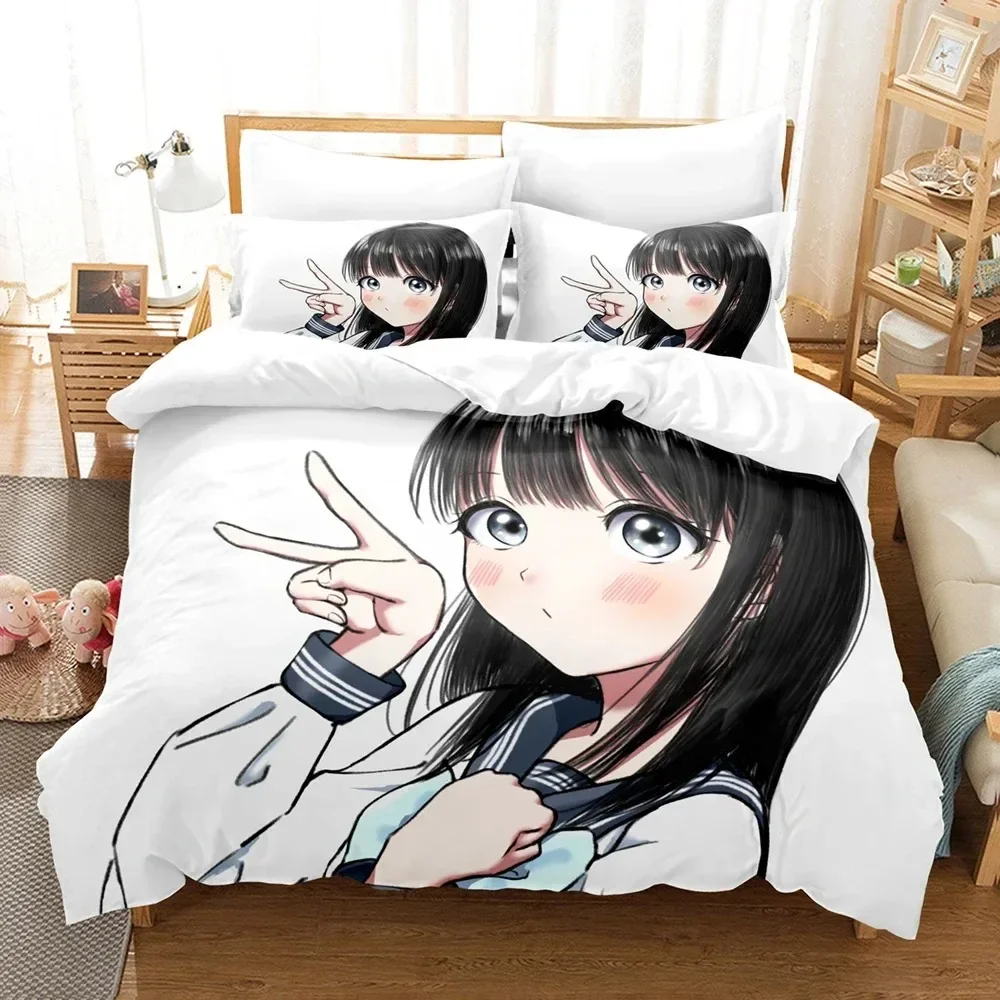 3D Akebis Sailor Uniform Print - Linen Duvet Cover recensione e prezzo