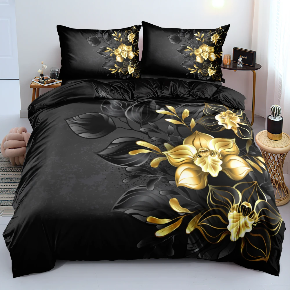 3D Design Flowers Duvet Cover  - Linen Duvet Cover recensione e prezzo