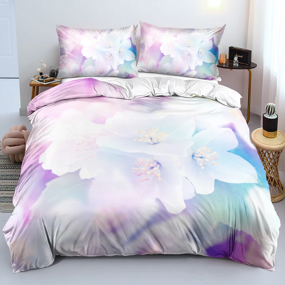 3D Design Flowers Duvet Cover  - Linen Duvet Cover recensione e prezzo